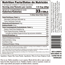 Cargar imagen en el visor de la galería, Cacao crudo en polvo orgánico – superalimento vegano de Guatemala – Yogi Super Foods