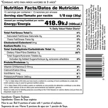 Cargar imagen en el visor de la galería, Información nutricional Soya Orgánica No-GMO proteína vegetal sin agroquímicos Yogi Super Foods