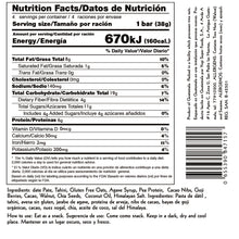 Cargar imagen en el visor de la galería, Información nutricional Barras de Proteína de Cacao pack 4 sin gluten Yogi Super Foods
