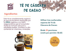 Cargar imagen en el visor de la galería, Cáscara de cacao tea infusiones naturales mayorista cafés Guatemala Yogi Super Foods