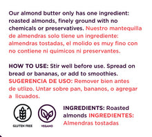 Cargar imagen en el visor de la galería, Mantequilla de almendra sin gluten vegana cremosa Yogi Super Foods Guatemala