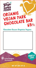 Load image into Gallery viewer, Organic Vegan dark chocolate 85%