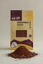 Cargar imagen en el visor de la galería, Cacao ceremonial maya orgánico en polvo grueso para bebida ritual Yogi Super Foods
