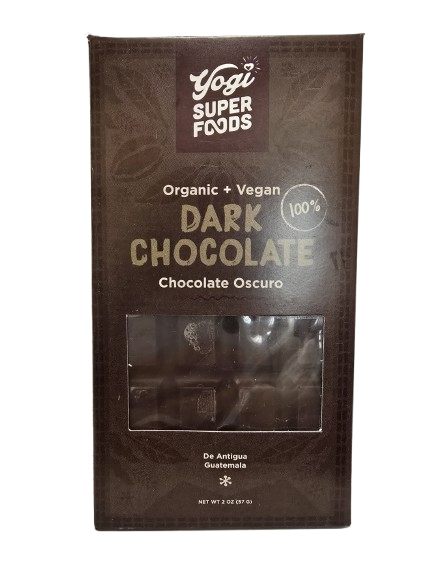 Organic Raw Dark Chocolate (100%)