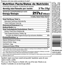 Cargar imagen en el visor de la galería, Información nutricional Chocolate Ceremonial Maya Orgánico cacao puro Yogi Super Foods
