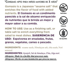 Cargar imagen en el visor de la galería, Gomasio vegano con sésamo, chía y alga nori – sal saludable rica en minerales Guatemala
